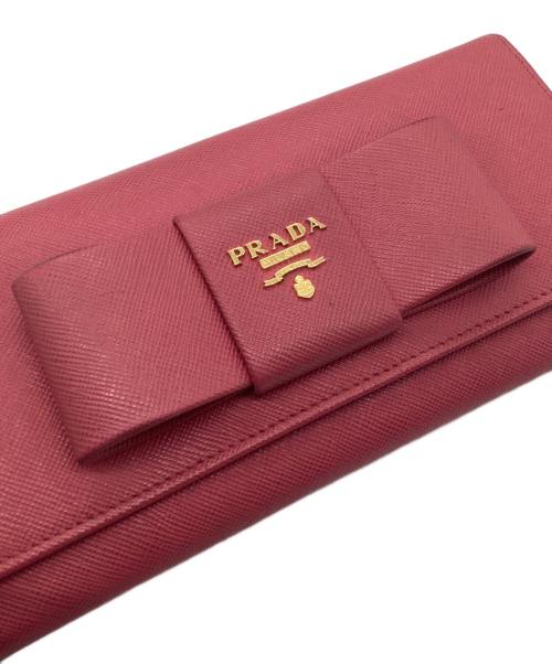 PRADA（プラダ）PRADA (プラダ) 長財布 ピンクの古着・服飾アイテム