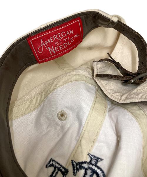 American Needle（アメリカンニードル）AMERICAN NEEDLE (アメリカンニードル) キャップ ベージュ×グリーンの古着・服飾アイテム