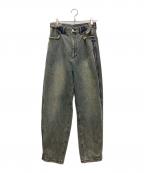 GRANCYグランシー）の古着「デニムパンツ ZipDesign Buggy DenimPants」｜ブルー