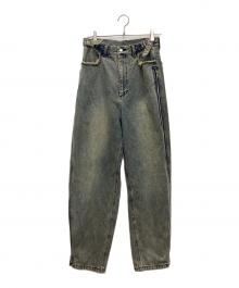GRANCY（グランシー）の古着「デニムパンツ ZipDesign Buggy DenimPants」｜ブルー