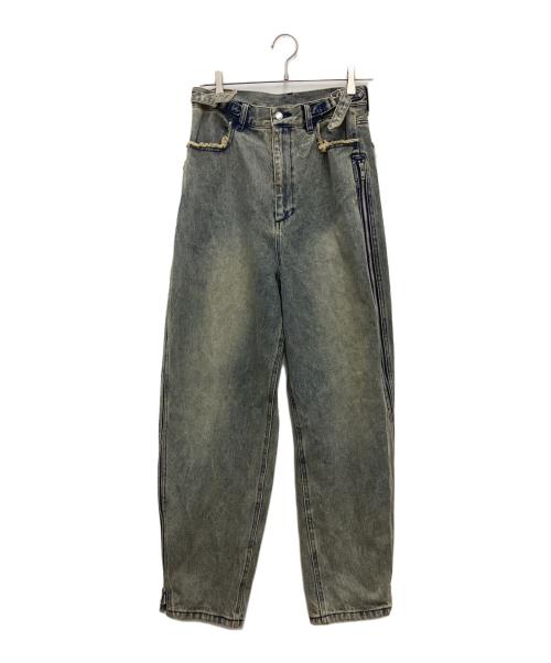 GRANCY（グランシー）GRANCY (グランシー) デニムパンツ ZipDesign Buggy DenimPants ブルー サイズ:SIZE Mの古着・服飾アイテム