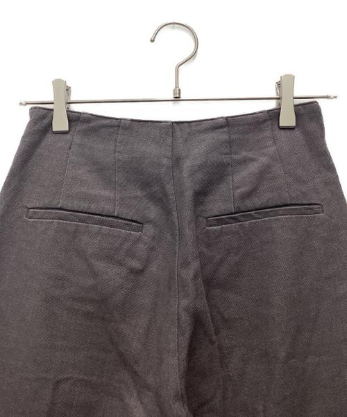 anuans（アニュアンス）anuans (アニュアンス) リネンブレンドフレアマリンパンツ グレー サイズ:SIZE Sの古着・服飾アイテム