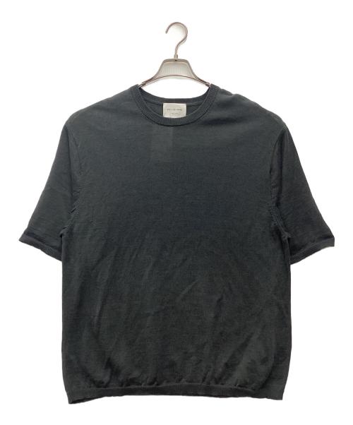 STILL BY HAND（スティルバイハンド）STILL BY HAND (スティルバイハンド) 半袖Tシャツ Knit T-shirt オリーブ サイズ:SIZE 48の古着・服飾アイテム