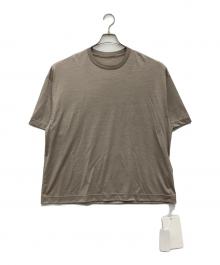 KANEMASA PHIL.（カネマサフィル）の古着「36G ウールショートスリーブTシャツ 」｜ベージュ