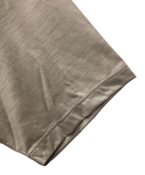 KANEMASA PHIL.（カネマサフィル）KANEMASA PHIL. (カネマサフィル) 36G ウールショートスリーブTシャツ  ベージュ サイズ:SIZE Lの古着・服飾アイテム