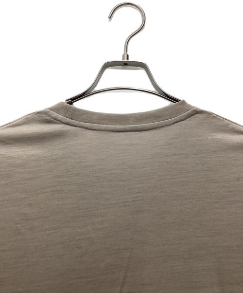 KANEMASA PHIL.（カネマサフィル）KANEMASA PHIL. (カネマサフィル) 36G ウールショートスリーブTシャツ  ベージュ サイズ:SIZE Lの古着・服飾アイテム