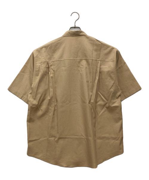 AURALEE（オーラリー）AURALEE (オーラリー) WASHED FINX TWILL BIG HALF SLEEVED SHIRT 半袖シャツ ブラウン サイズ:SIZE 4の古着・服飾アイテム