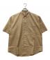 AURALEE（オーラリー）の古着「WASHED FINX TWILL BIG HALF SLEEVED SHIRT 半袖シャツ」｜ブラウン