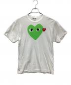 PLAY COMME des GARCONSプレイコムデギャルソン）の古着「Play Double Heart T-Shirts」