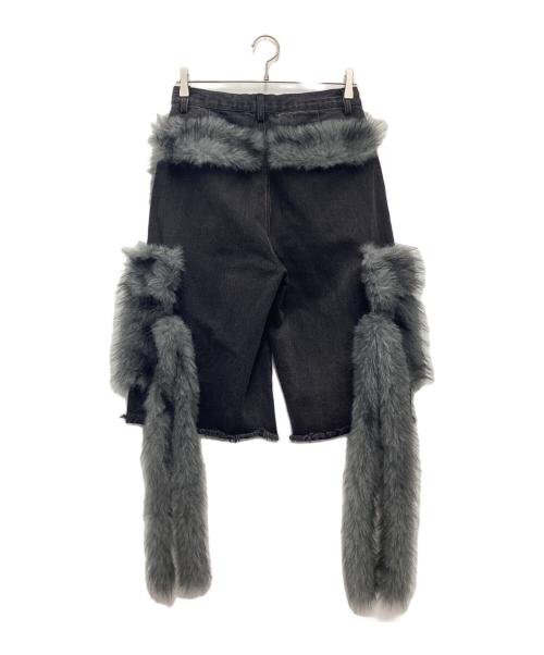 GRANCY（グランシー）GRANCY (グランシー) ファーポケットデザインハーフデニムカーゴパンツ グレー サイズ:SIZE Sの古着・服飾アイテム