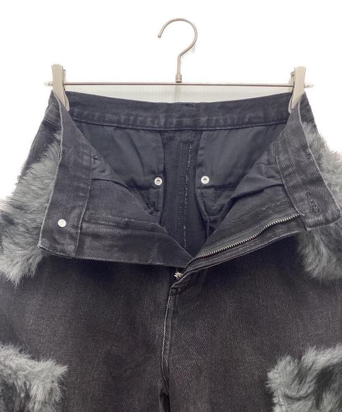 GRANCY（グランシー）GRANCY (グランシー) ファーポケットデザインハーフデニムカーゴパンツ グレー サイズ:SIZE Sの古着・服飾アイテム