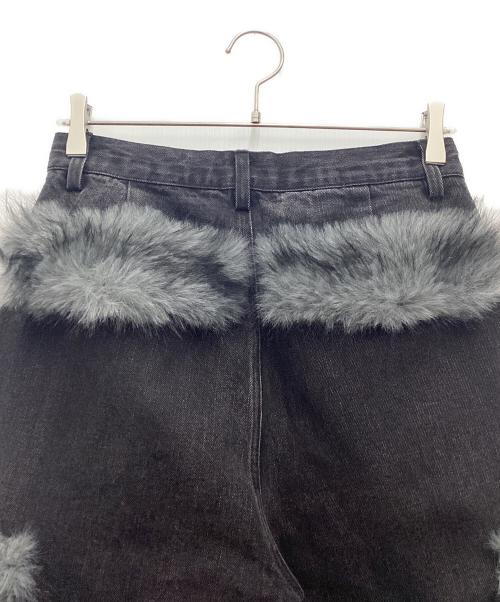 GRANCY（グランシー）GRANCY (グランシー) ファーポケットデザインハーフデニムカーゴパンツ グレー サイズ:SIZE Sの古着・服飾アイテム
