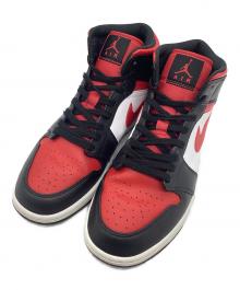 NIKE（ナイキ）の古着「ハイカットスニーカー AIR JORDAN 1 MID」｜レッド×ブラック