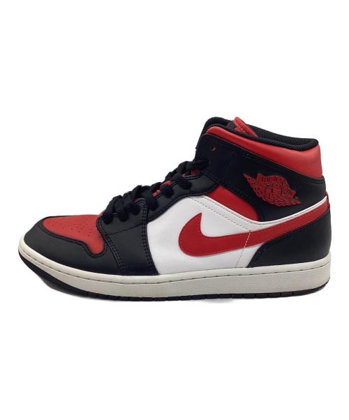 NIKE（ナイキ）NIKE (ナイキ) ハイカットスニーカー AIR JORDAN 1 MID レッド×ブラック サイズ:SIZE 28.5cmの古着・服飾アイテム