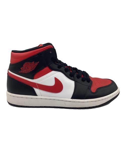 NIKE（ナイキ）NIKE (ナイキ) ハイカットスニーカー AIR JORDAN 1 MID レッド×ブラック サイズ:SIZE 28.5cmの古着・服飾アイテム