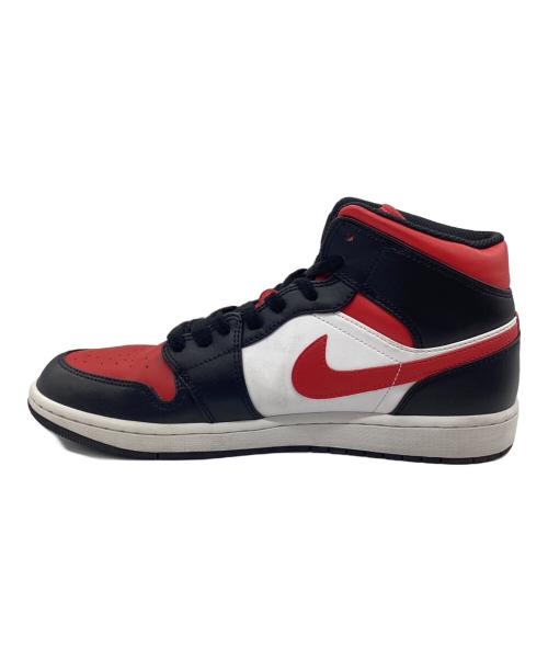 NIKE（ナイキ）NIKE (ナイキ) ハイカットスニーカー AIR JORDAN 1 MID レッド×ブラック サイズ:SIZE 28.5cmの古着・服飾アイテム