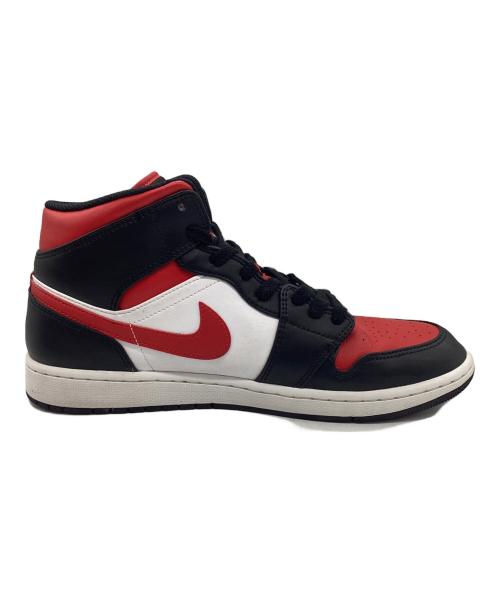 NIKE（ナイキ）NIKE (ナイキ) ハイカットスニーカー AIR JORDAN 1 MID レッド×ブラック サイズ:SIZE 28.5cmの古着・服飾アイテム