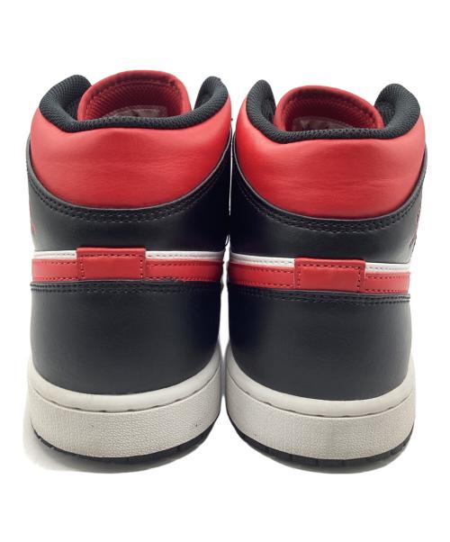 NIKE（ナイキ）NIKE (ナイキ) ハイカットスニーカー AIR JORDAN 1 MID レッド×ブラック サイズ:SIZE 28.5cmの古着・服飾アイテム