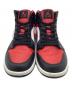 NIKE (ナイキ) ハイカットスニーカー AIR JORDAN 1 MID レッド×ブラック サイズ:SIZE 28.5cm：8000円