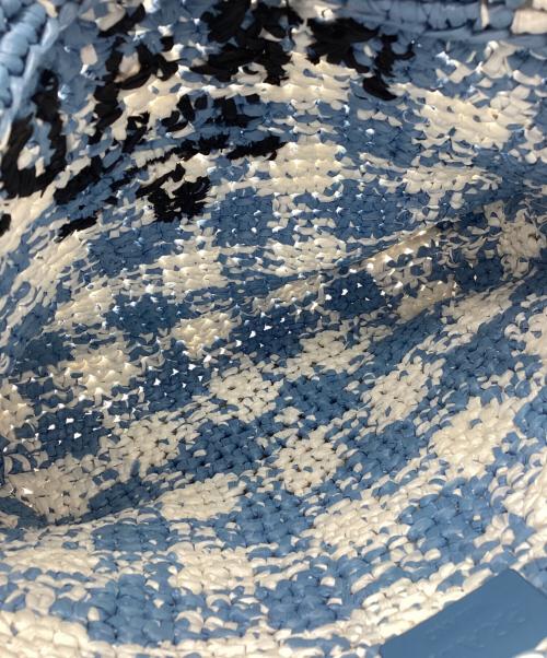 PRADA（プラダ）PRADA (プラダ) ハンドバッグ ホワイト×スカイブルーの古着・服飾アイテム