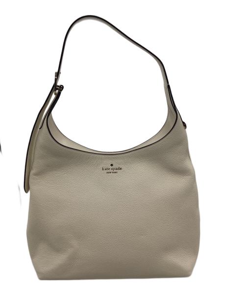 Kate Spade（ケイトスペード）Kate Spade (ケイトスペード) ラージショルダーバッグ ホワイトの古着・服飾アイテム