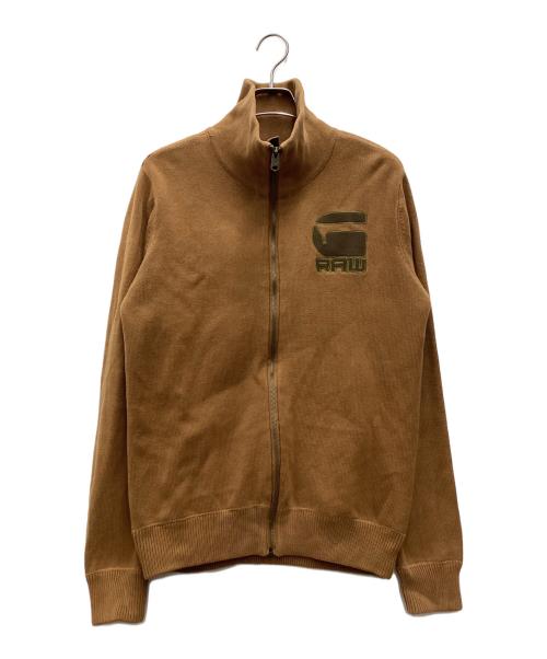 G-STAR RAW（ジースターロゥ）G-STAR RAW (ジースターロゥ) ニットブルゾン オレンジ サイズ:SIZE Lの古着・服飾アイテム