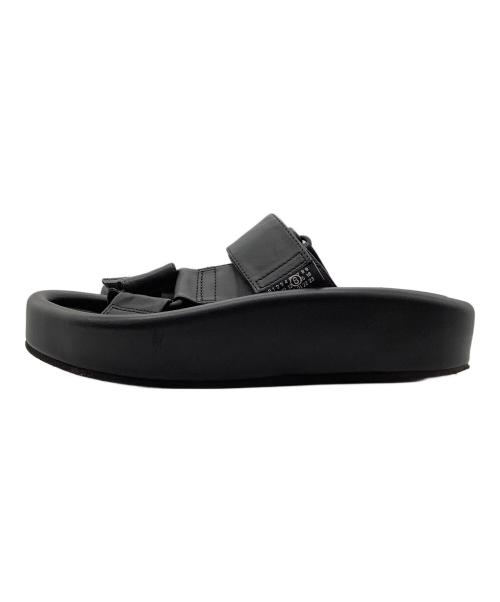 MM6 Maison Margiela（エムエムシックスメゾンマルジェラ）MM6 Maison Margiela (エムエムシックスメゾンマルジェラ) ストラップサンダル ブラック サイズ:42の古着・服飾アイテム