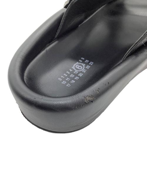 MM6 Maison Margiela（エムエムシックスメゾンマルジェラ）MM6 Maison Margiela (エムエムシックスメゾンマルジェラ) ストラップサンダル ブラック サイズ:42の古着・服飾アイテム