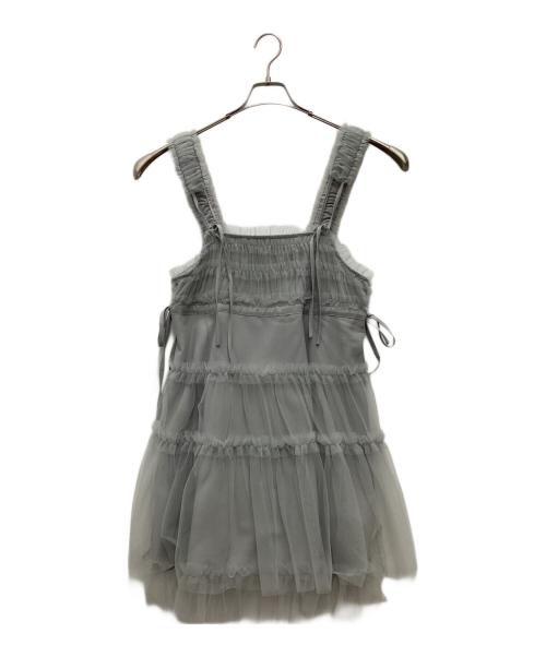 merry jenny（メリージェニー）merry jenny (メリージェニー) チュールコルセットミニワンピース グレー サイズ:SIZE Freeの古着・服飾アイテム