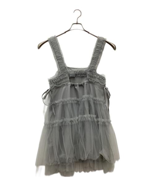 merry jenny（メリージェニー）merry jenny (メリージェニー) チュールコルセットミニワンピース グレー サイズ:SIZE Freeの古着・服飾アイテム