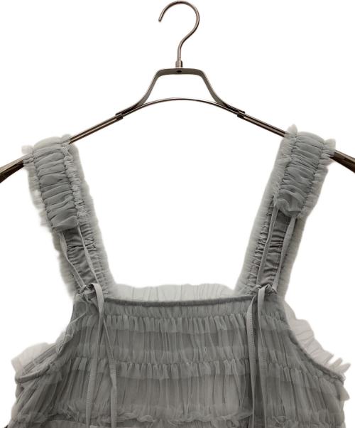 merry jenny（メリージェニー）merry jenny (メリージェニー) チュールコルセットミニワンピース グレー サイズ:SIZE Freeの古着・服飾アイテム
