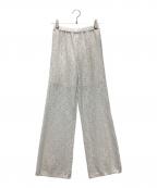 MAISON SPECIALメゾンスペシャル）の古着「Side Gathered Wrap Lace Skirt Pants ラップレーススカートパンツ」｜ホワイト