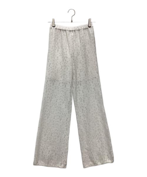 MAISON SPECIAL（メゾンスペシャル）MAISON SPECIAL (メゾンスペシャル) Side Gathered Wrap Lace Skirt Pants ラップレーススカートパンツ ホワイト サイズ:SIZE 36の古着・服飾アイテム
