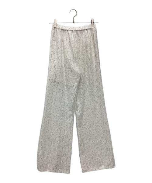 MAISON SPECIAL（メゾンスペシャル）MAISON SPECIAL (メゾンスペシャル) Side Gathered Wrap Lace Skirt Pants ラップレーススカートパンツ ホワイト サイズ:SIZE 36の古着・服飾アイテム