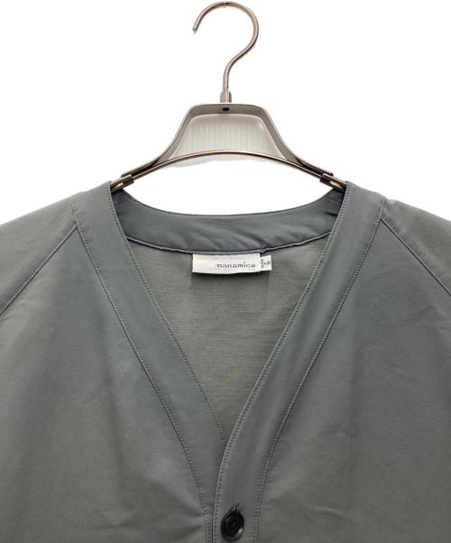 nanamica（ナナミカ）nanamica (ナナミカ) BREATH TUNE Cardigan 薄手カーディガン グレー サイズ:SIZE Sの古着・服飾アイテム