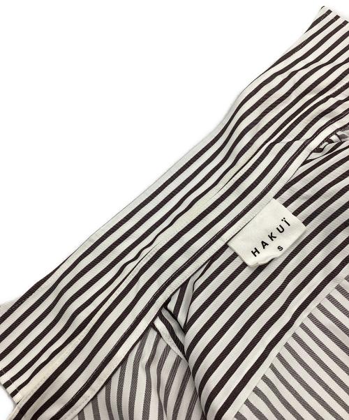 HAKUI（ハクイ）HAKUI (ハクイ) 長袖シャツ ホワイト×ブラック サイズ:SIZE Sの古着・服飾アイテム