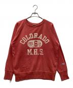 Championチャンピオン）の古着「60s ランタグ復刻 クルーネックスウェット」｜レッド