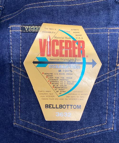 VICERER（バイスラー）VICERER (バイスラー) フレアデニム インディゴ サイズ:W 29 未使用品の古着・服飾アイテム