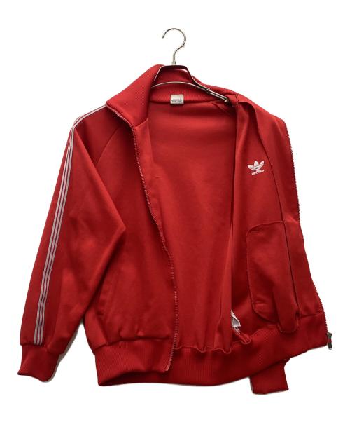 adidas（アディダス）adidas (アディダス) トラックジャケット 推定80s VINTAGE レッド サイズ:SIZE Lの古着・服飾アイテム