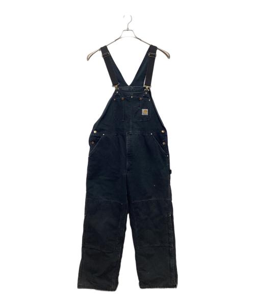 CarHartt（カーハート）CarHartt (カーハート) ダブルニーダックオーバーオール ブラック サイズ:SIZE 106cm (W42)の古着・服飾アイテム