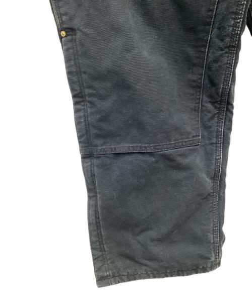 CarHartt（カーハート）CarHartt (カーハート) ダブルニーダックオーバーオール ブラック サイズ:SIZE 106cm (W42)の古着・服飾アイテム
