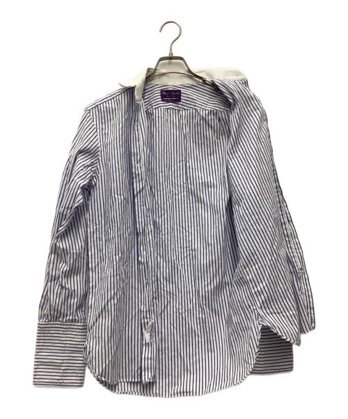 RALPH LAUREN Purple Label（ラルフ ローレン パープル レーベル）RALPH LAUREN PURPLE LABEL (ラルフ ローレン パープル レーベル) クレリックシャツ 長袖シャツ スカイブルー サイズ:SIZE 不明の古着・服飾アイテム