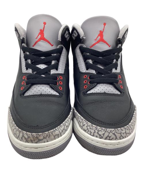 NIKE（ナイキ）NIKE (ナイキ) Air Jordan 3 Retro ブラック×グレー サイズ:SIZE 25.5cmの古着・服飾アイテム