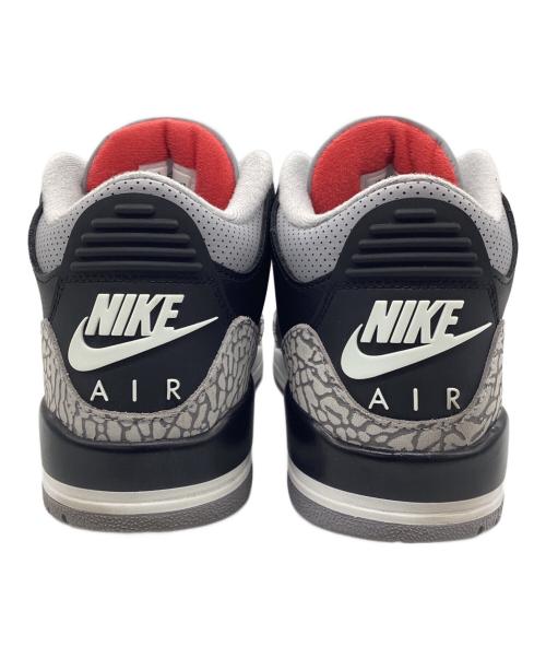 NIKE（ナイキ）NIKE (ナイキ) Air Jordan 3 Retro ブラック×グレー サイズ:SIZE 25.5cmの古着・服飾アイテム
