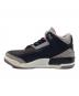 中古・古着 NIKE (ナイキ) Air Jordan 3 Retro ブラック×グレー サイズ:SIZE 25.5cm：13000円