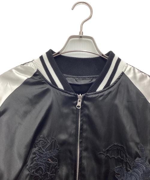 UP START（アップスタート）UP START (アップスタート) スーベニアジャケット 	日本地図 リバーシブル ブラック サイズ:SIZE Lの古着・服飾アイテム