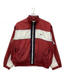 NIKE（ナイキ）の古着「ナイロンジャケット 銀タグ 90s」｜レッド×ホワイト