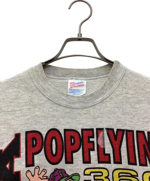 Hanes（ヘインズ）Hanes (ヘインズ) クルーネックスウェット 90s プリント グレー サイズ:SIZE Lの古着・服飾アイテム