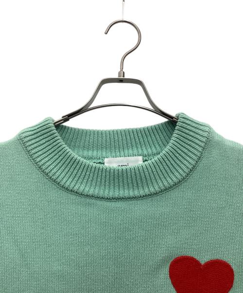 AMI PARIS（アミ パリス）AMI PARIS (アミ パリス) 厚手ニット ミントグリーン サイズ:SIZE Freeの古着・服飾アイテム