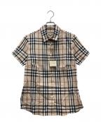 BURBERRY LONDONバーバリーロンドン）の古着「半袖シャツ」｜ベージュ